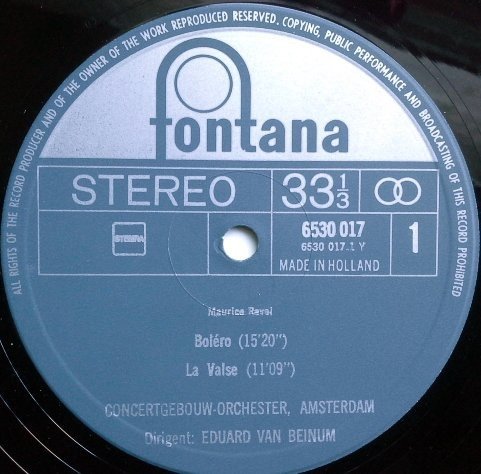 Ravel, Dukas, Saint-Saëns, Concertgebouw-Orchester, Amsterdam - Ravel: Boléro, La Valse / Dukas: L'Apprenti Sorcier / Saint-Saëns: Danse Macabre (LP)