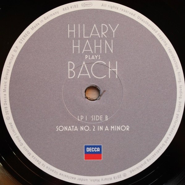 Hilary Hahn Plays Bach - Sonatas 1 &amp; 2, Partita 1 (2LP)