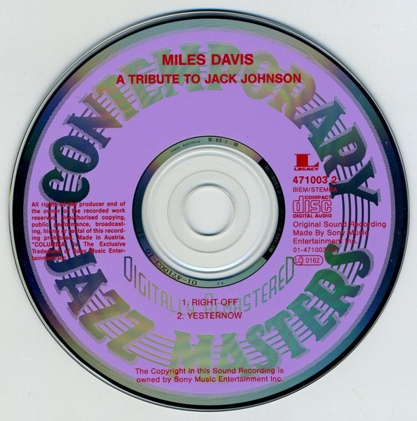 Miles Davis - A Tribute To Jack Johnson (CD)