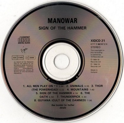 Manowar - Sign Of The Hammer (CD)