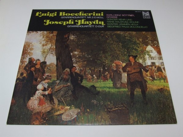Luigi Boccherini, Joseph Haydn - Karl-Heinz Böttner, Günter Kehr, Hans Kalafusz, Günter Lemmen, Siegfried Palm - Gitarrenquintett Nr. 3 E-Moll / Gitarrenquartett D-Dur (LP)