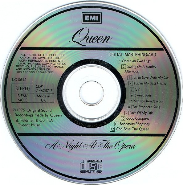 Queen - A Night At The Opera (CD)