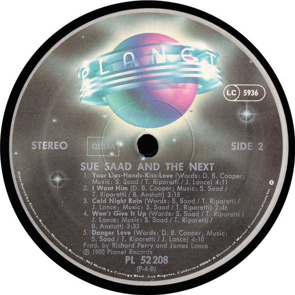 Sue Saad And The Next - Sue Saad And The Next (LP)