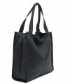 Vera Pelle Italy torebka shopper skóra naturalna czarny