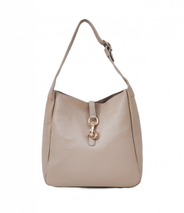 Beżowy worek skóra naturalna