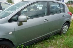 _Szyba drzwi tył lewa Nissan Tiida C11 2008  Hatchback 5-drzwi