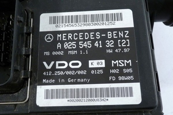 Komputer silnika stacyjka immobilizer Mercedes A-Klasa W168 1997-2004 1.6i 