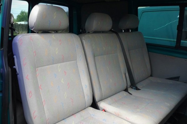 Fotel prawy pasażera podwójny dwójka VW Transporter T5 2005 Bus 