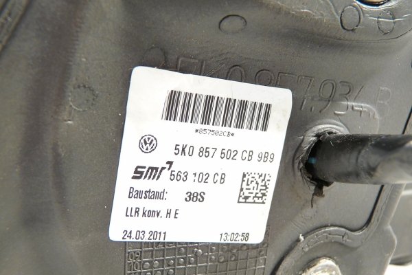 Lusterko prawe VW Golf VI 5K 2011 Hatchback 5-drzwi (6-pin, LB9A)