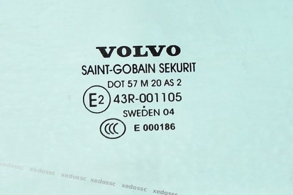SZYBA DRZWI TYŁ TYLNA LEWA VOLVO S40 04 04-07