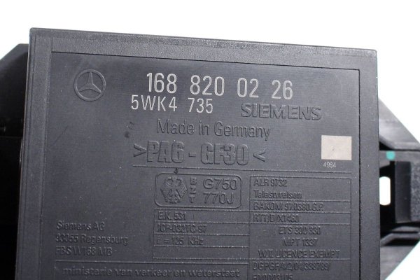 Komputer silnika stacyjka immobilizer Mercedes A-Klasa W168 1997-2004 1.7CDI