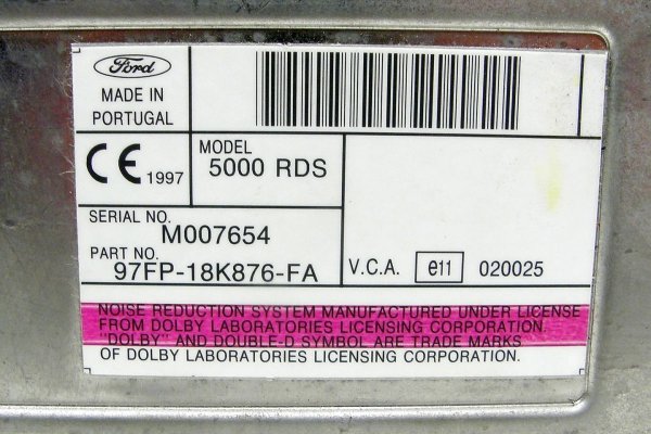 Radio oryginał Ford 5000 RDS