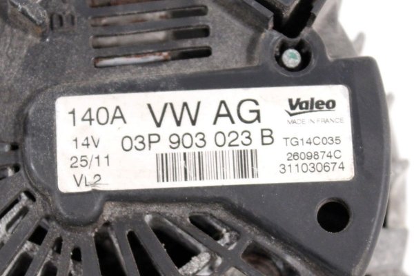 Alternator VW Polo 6R 2009-2014 1.2TDI (140A)
