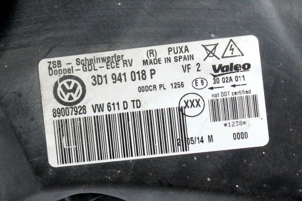 Reflektor prawy VW Phaeton GP1 2002-2007 (bi-xenon)