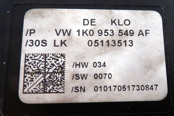 Moduł czujnik kąta skrętu Skoda Octavia II 1Z 2005 Kombi