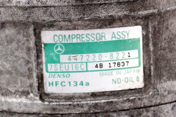 _Sprężarka klimatyzacji Mercedes S-klasa W220 1998-2005 (PV6 Ø110, Denso 7SEU16C, 1-pin)