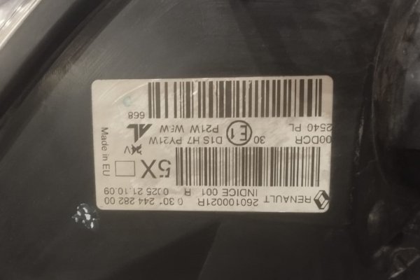 Reflektor prawy xenon Renault Megane III 2009  (2008-2012) Kombi