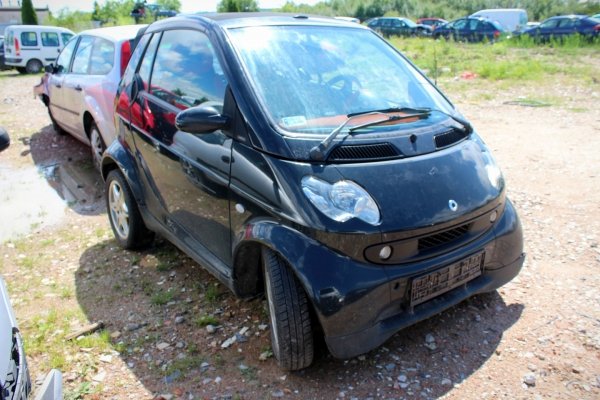 _Maska zderzak przód błotnik lewy prawy Smart Fortwo 450 lift 2003 Cabrio (kod lakieru: EB1)