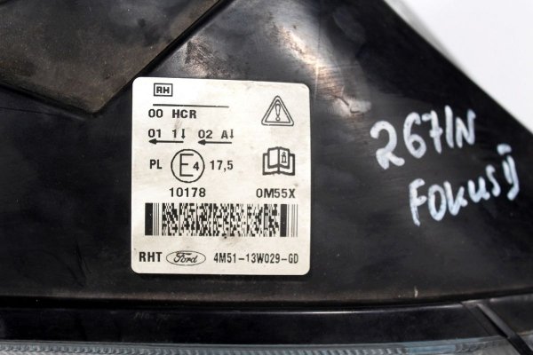 Reflektor prawy Ford Focus MK2 2006 (soczewka)