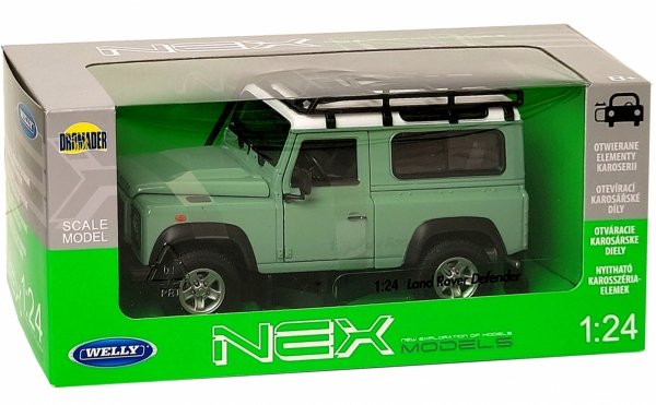 LAND ROVER DEFENDER Auto Metalowy Model WELLY 1:24