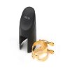 D'Addario Rico H-Ligature & Cap Alto Saxophone Gold ligatura ustnika saksofonu altowego złota kapturek