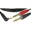 Klotz AY5A-0300 kabel 3m 2x jack mono - mini jack stereo kątowy