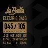 La Bella RX-N4D 45-105 nikiel  struny do basu 4 strunowego