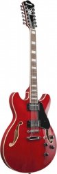 Ibanez AS7312-TCD Transparent Cherry Red Gitara Semi-Hollow Body 12-sto strunowa