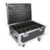 CASE4ME case na 12 sztuk FLAT PAR LED SLIM kółka