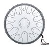 Hluru-Huashu TWL15-12 White Tongue Drum 15 notes 12