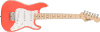 Squier FSR Mini Stratocaster Maple Fingerboard White Pickguard Tahitian Coral