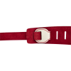 Fender John 5 Leather Strap, White and Red