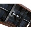 Hidrau-Model ława do pianina  HM BG2 Walnut 01 Orzech połysk TC4 welur brązowy