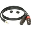 Klotz AY8-0100 Kabel jack mini - 2 XLR żeński 1m