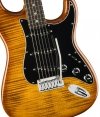 Fender Limited Edition American Ultra Stratocaster with Streaked Ebony Fingerboard and Painted Headcap in Tiger Eye