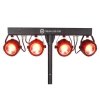 LIGHT4ME Belka LED COB PAR 4x30W statyw pokrowiec