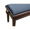 Piano Fiks PK-100 B45 L34 Ława do pianina ciemny orzech mat czarna skóra