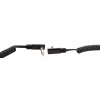 RockBoard PCF100CC Flat Patch Black Coiled kabel złączka
