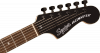 Squier FSR Affinity Series Jazzmaster Laurel Fingerboard Black Pickguard Black Hardware Matching Headstock Metallic Black