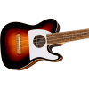 Fender Fullerton Tele Uke Walnut Fingerboard White Pickguard 2-Color Sunburst 
