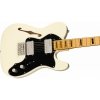 Squier FSR Classic Vibe '70s Telecaster Thinline Maple Fingerboard with Blocks and Binding Black Pickguard Olympic White 