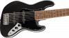 Squier Affinity Series Jazz Bass VI Laurel Fingerboard Black Pickguard Black Metallic