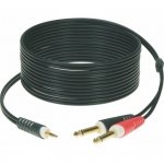 KLOTZ AY5-0200 kabel 1x mini jack - 2x jack 2m