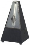 Wittner Metronom Obudowa z tworzywa sztucznego z dzwonkiem Kształt piramidy Czarny 816K