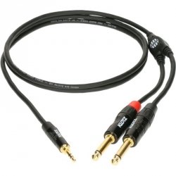 Klotz KY5-090 kabel mini jack stereo-2x jack mono 90cm