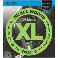 D'Addario EXL165-6 - XL Nickel 6-String 32-135