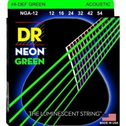 Dr Strings NGA-12 12-54 neon green struny do gitary akustycznej