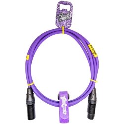 GoodDrut XLRm-XLRf 5m fioletowy kabel mikrofonowy