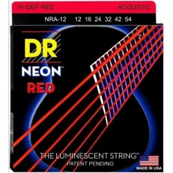 Dr Strings NRA-12 12-54 neon red struny do gitary akustycznej