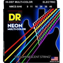 DR Strings NMCE-9/46 Neon Multi-Color struny do gitary elektrycznej 9-46